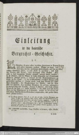 Einleitung in die baierische Bergrechts-Geschichte