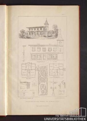 Tafel 1. Villa des Herrn Preetz am Griebnitzsee