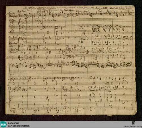 Concertos - Don Mus.Ms. 1156 : vl, orch; G; WilK 17