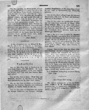 Aufforderung.