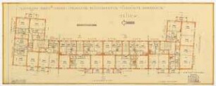 Wohnhausbebauung Sprengelstraße, Weißenburger Straße, Földerichstraße, Konkordiastraße für Rahlfs, Berlin-Spandau: Grundriss Obergeschoss 1:100