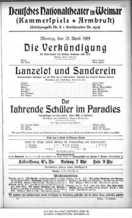 Lanzelot und Sanderein
