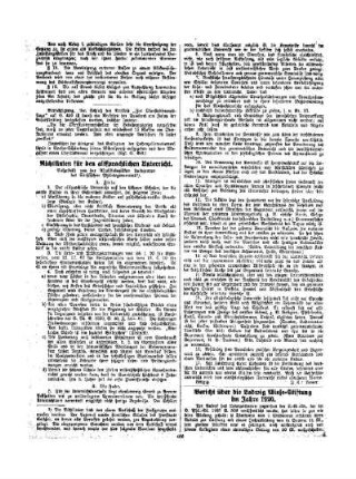 Bericht über die Luwig Wiese-Stiftung im Jahre 1920