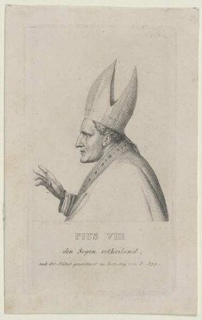 Bildnis des Papstes Pius VIII.