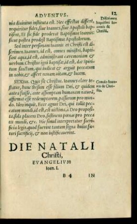 Die Natali Christi ...