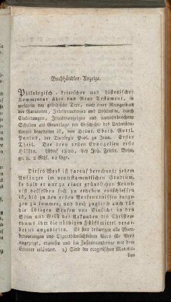 Buchhändler-Anzeige.
