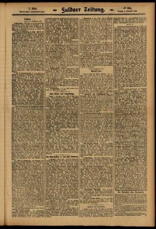 Zweite Ausgabe vom Dienstag, den 04. November 1913.