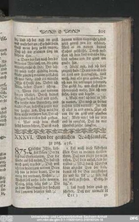 XXXVI. Von der geistlichen Wachsamkeit.