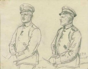 Otto Haas, Oberst, in Uniform mit Orden zu Pferd, Brustbild