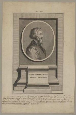 Bildnis des Iohannes Sleydanus