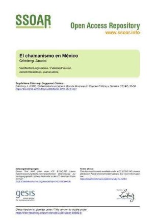 El chamanismo en México