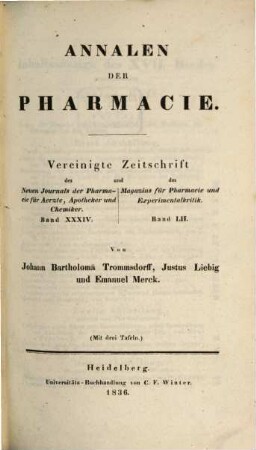 Annalen der Pharmacie. 17, 17. 1836