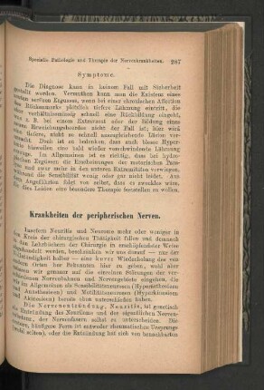 Dritte Abtheilung. Krankheiten der peripherischen Nerven.