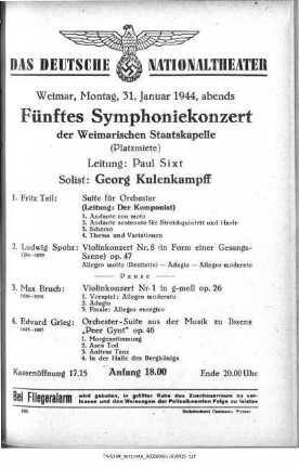Fünftes Symphoniekonzert