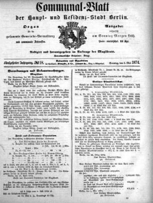 1874,18: No. 18, 5. Mai 1874