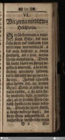 VI. Wecżorna modlitwa Heichlerja