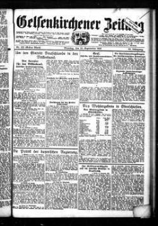 Gelsenkirchener Zeitung. 1902-1940