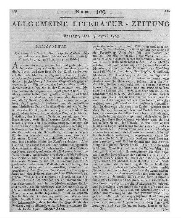 Timarete oder von der Freundschaft. Hamburg: Bohn 1802