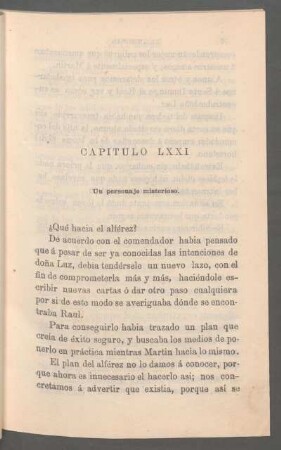 Capítulo LXXI - Un personaje misterioso.