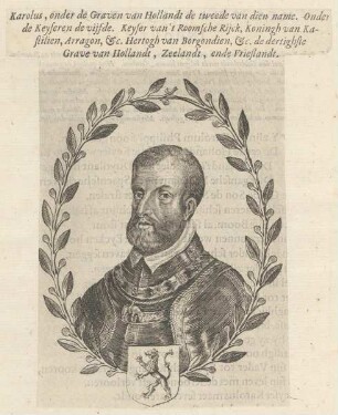 Bildnis von Karolus V., Kaiser des Römisch-Deutschen Reiches