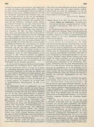 158-160 [Rezension] Doerne, Martin, Neubau der Konfirmation