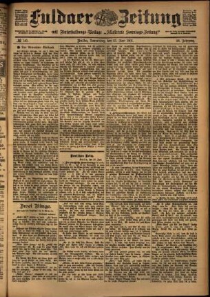 Ausgabe vom Donnerstag, den 27. Juni 1901.