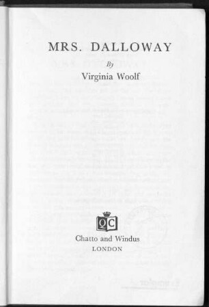 Mrs. Dalloway