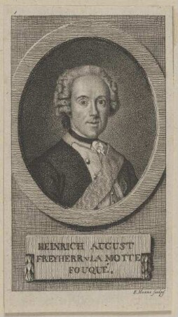 Bildnis des Heinrich August v. la Motte Fouqué