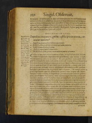 Observatio LVIII. Impeditus comparere, quibus casibus procuratorem teneatur mittere?