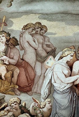 Die Hochzeit von Amor und Psyche im Olymp