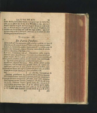 Titulus IX. De Patria Potestate.