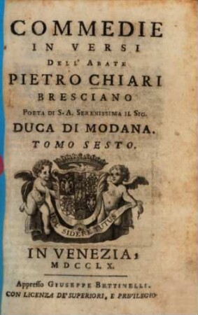 Commedie In Versi, 6