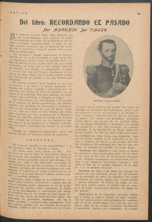 Del libro "Recordando el pasado"