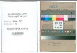 Entnazifizierung Lorenz Bosshammer , geb. 02.04.1913 (Lehrer)