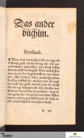 Das ander büchlin
