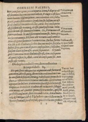 De duplici reductione, demonstrativa & impossibili. 84.