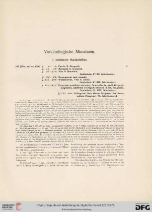 1. Italienische Handschriften