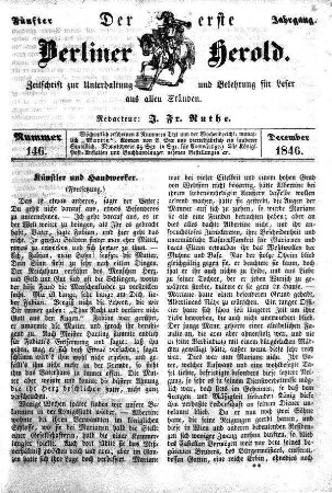 Nummer 146, Dezember 1846
