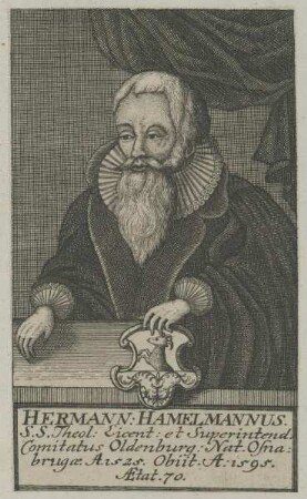 Bildnis des Hermann Hamelmannus