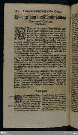 Evangelium am Fünffzehenden Sontag nach Trinitatis, Matth. am 6.