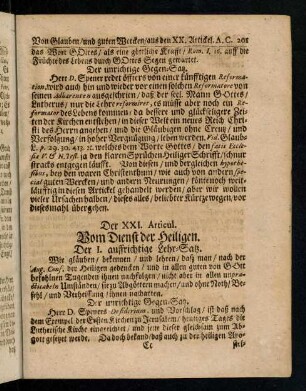 201-204, Der XXI. Articul