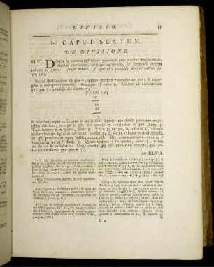 Caput Sextum. De Divisione.