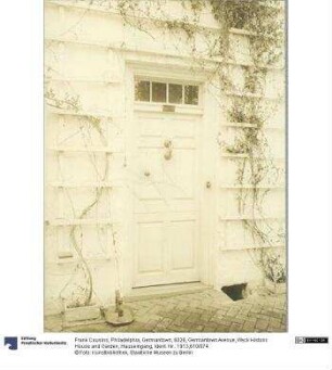 Philadelphia, Germantown, 6026, Germantown Avenue, Wyck Historic House and Garden, Hauseingang