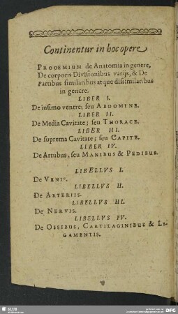 Continentur in hoc opere