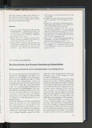 Die Geschichte des Kreises Rendsburg-Eckernförde