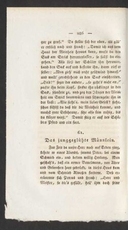 61. Das junggeglühte Männlein.