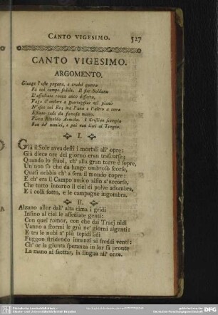 Canto Vigesimo