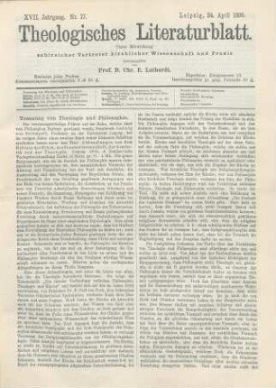 201-205 Trennung von Theologie und Philosophie