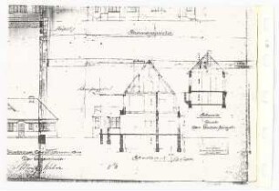 Landhaus Weber, Berlin-Nikolassee Umbau: Schnitt, 1:100