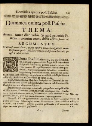 Dominica quinta post Pascha.